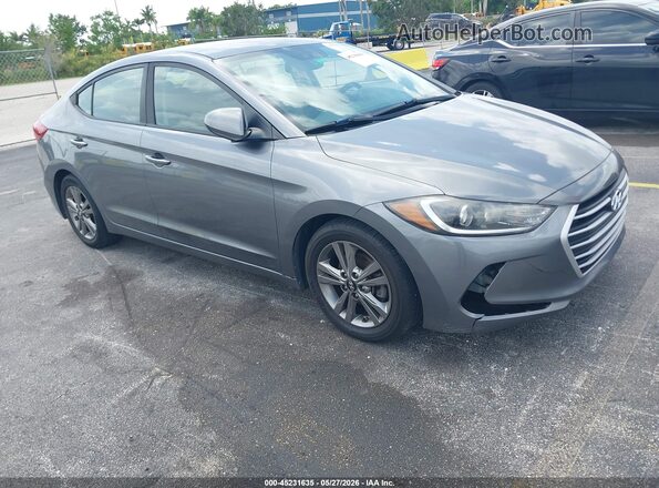 5NPD84LF6JH366986 2018 HYUNDAI ELANTRA Gray წინა მარჯვენა