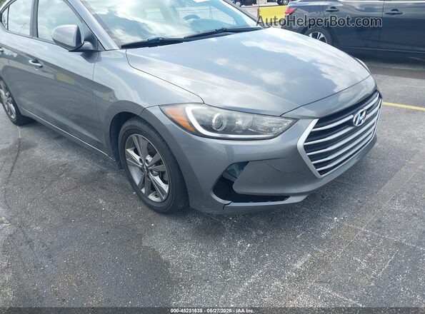 5NPD84LF6JH366986 2018 HYUNDAI ELANTRA Gray წინა ხედი
