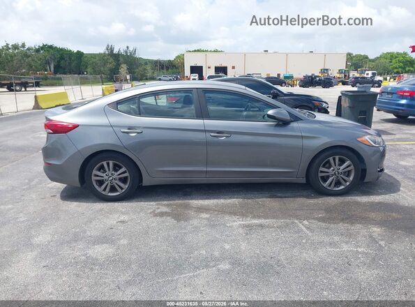 5NPD84LF6JH366986 2018 HYUNDAI ELANTRA Gray უკანა სალონის ხედი