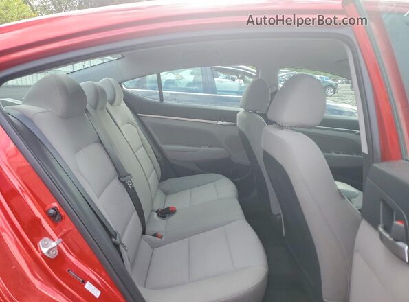 5NPD84LF6LH590942 2020 HYUNDAI ELANTRA Red უკანა სავარძლების ხედი