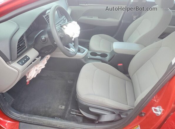 5NPD84LF6LH590942 2020 HYUNDAI ELANTRA Red წინა სალონის ხედი