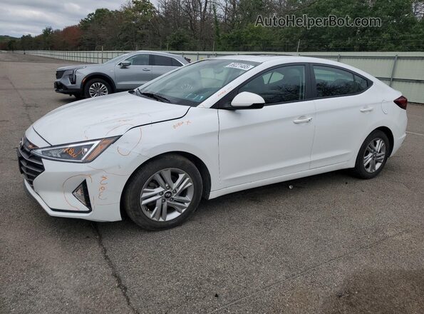 5NPD84LF6LH613555 2020 HYUNDAI ELANTRA White Vista tres cuartos delantera izquierda