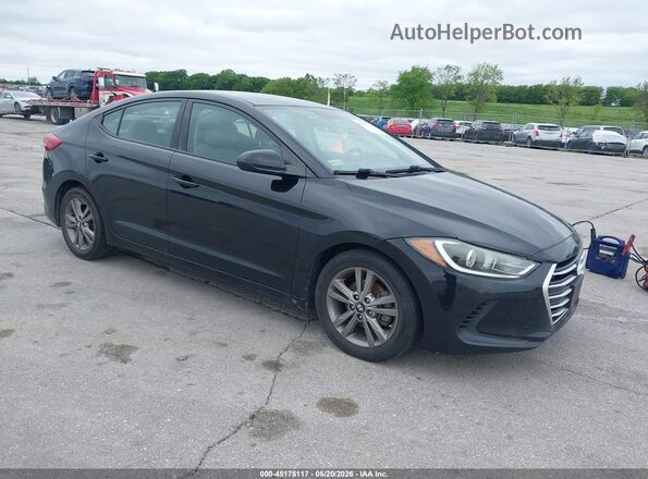 5NPD84LF7HH039975 2017 HYUNDAI ELANTRA Черный Передняя правая четверть