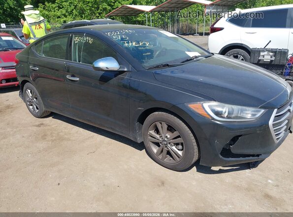 5NPD84LF7JH232827 2018 HYUNDAI ELANTRA Black Przód prawy