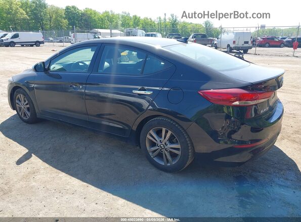 5NPD84LF7JH232827 2018 HYUNDAI ELANTRA Black Tył lewy