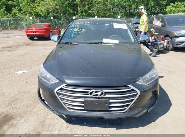 5NPD84LF7JH232827 2018 HYUNDAI ELANTRA Black Widok zestawu wskaźników