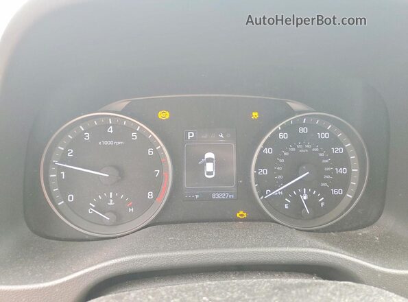 5NPD84LF7JH239406 2018 HYUNDAI ELANTRA Серебряный Вид щитка приборов