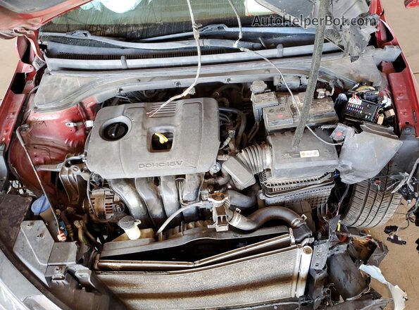 5NPD84LF7KH461462 2019 HYUNDAI ELANTRA Красный Вид задней части салона