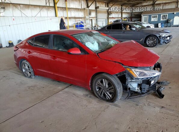 5NPD84LF7KH461462 2019 HYUNDAI ELANTRA Красный Передняя правая четверть