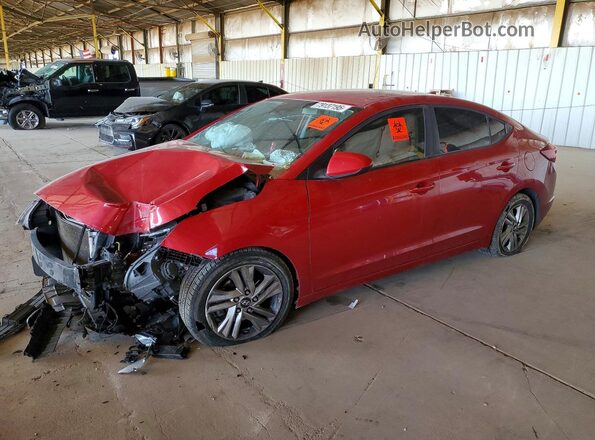 5NPD84LF7KH461462 2019 HYUNDAI ELANTRA Красный Передняя левая четверть