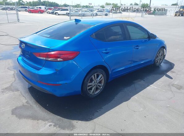 5NPD84LF8JH225174 2018 HYUNDAI ELANTRA Синий Задняя правая четверть