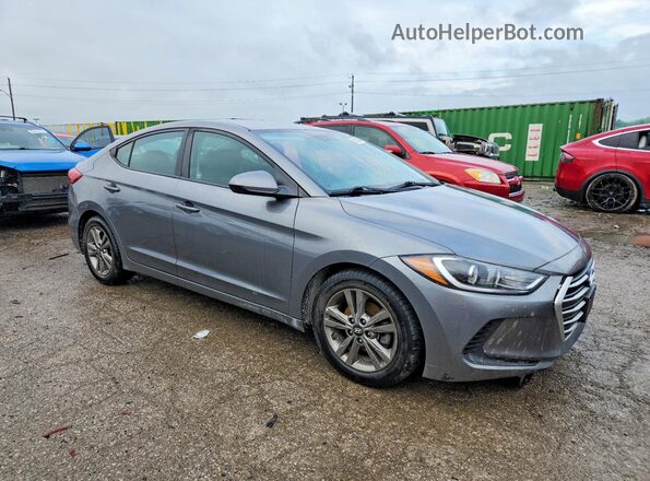 5NPD84LF8JH310726 2018 HYUNDAI ELANTRA Gray Delantero derecho