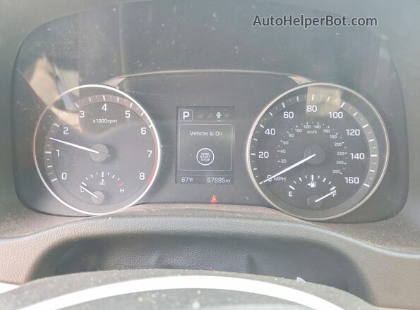 5NPD84LF8JH375835 2018 HYUNDAI ELANTRA Gray Instrument cluster view