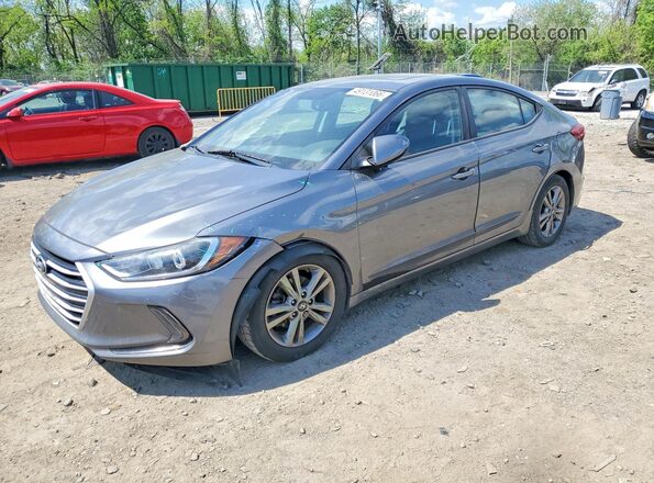 5NPD84LF8JH375835 2018 HYUNDAI ELANTRA Gray Front left