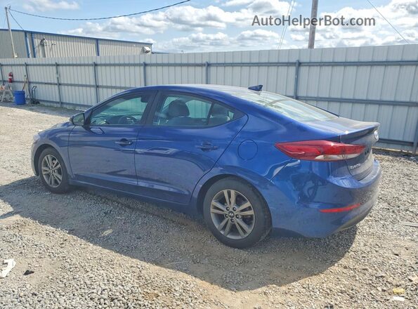 5NPD84LF8JH379903 2018 HYUNDAI ELANTRA Blue Trasero izquierdo