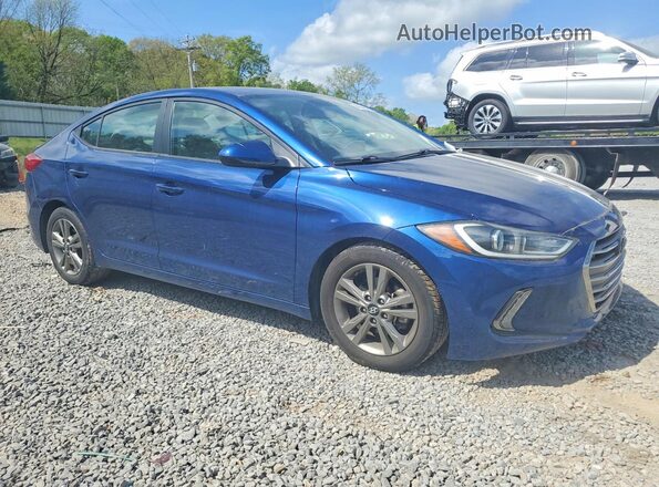 5NPD84LF8JH379903 2018 HYUNDAI ELANTRA Blue Delantero derecho