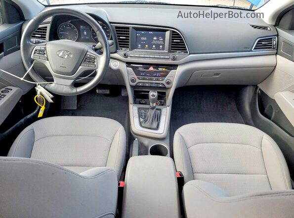 5NPD84LF8JH380498 2018 HYUNDAI ELANTRA Синий Вид панели приборов
