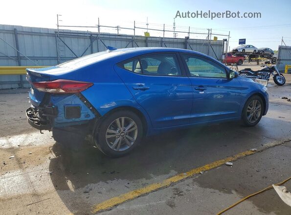 5NPD84LF8JH380498 2018 HYUNDAI ELANTRA Синий Задняя правая четверть