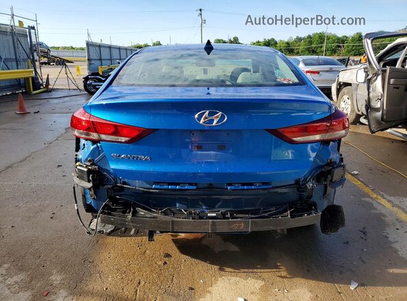 5NPD84LF8JH380498 2018 HYUNDAI ELANTRA Синий Вид сзади