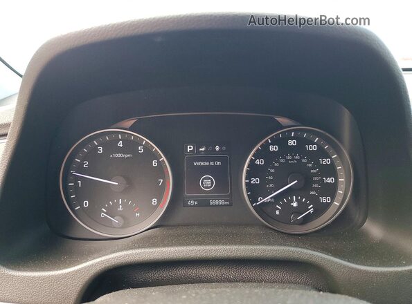 5NPD84LF8JH380498 2018 HYUNDAI ELANTRA Синий Вид щитка приборов