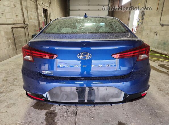 5NPD84LF8KH435422 2019 HYUNDAI ELANTRA Blue Вид ззаду