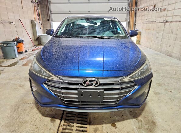 5NPD84LF8KH435422 2019 HYUNDAI ELANTRA Blue Вид спереду
