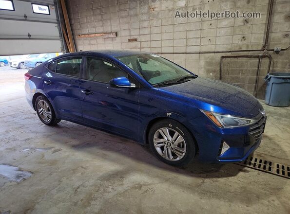5NPD84LF8KH435422 2019 HYUNDAI ELANTRA Blue Передня права чверть