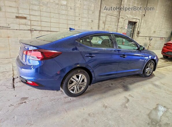 5NPD84LF8KH435422 2019 HYUNDAI ELANTRA Blue Задня права чверть