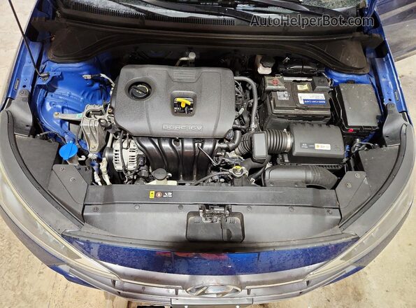 5NPD84LF8KH435422 2019 HYUNDAI ELANTRA Blue Вид задньої частини салону