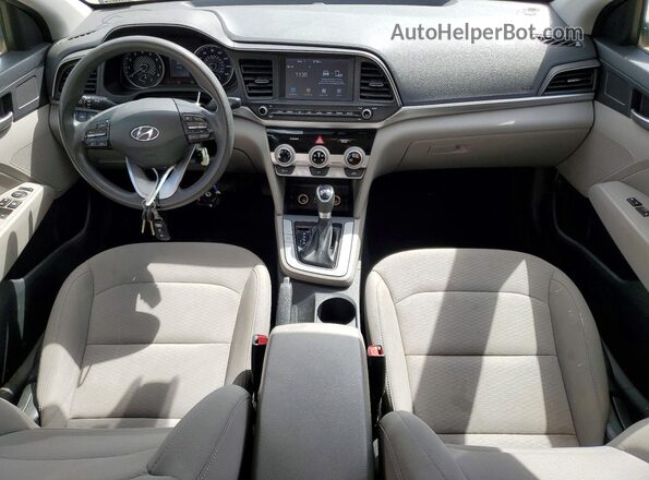 5NPD84LF8KH435422 2019 HYUNDAI ELANTRA Blue Вид панелі приладів