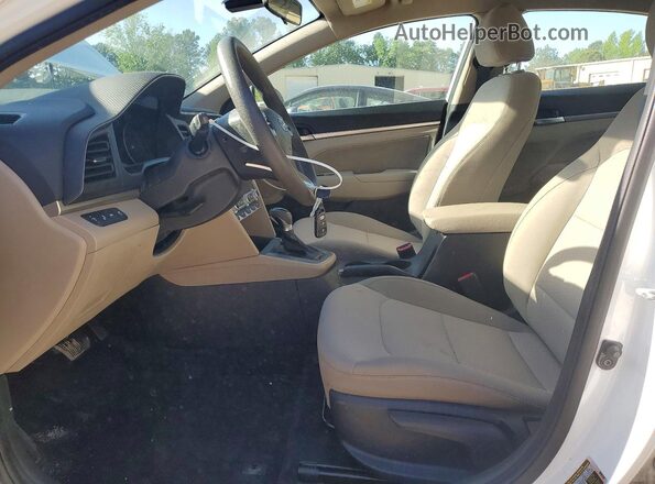 5NPD84LF8LH610558 2020 HYUNDAI ELANTRA White Vista interior delantera