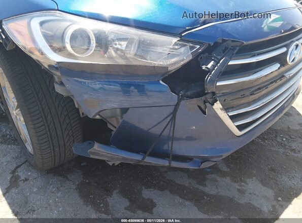 5NPD84LF9HH177792 2017 HYUNDAI ELANTRA Blue Widok z przodu