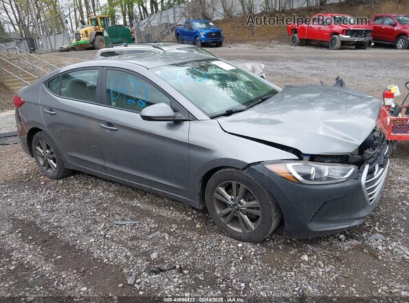 5NPD84LF9JH248964 2018 HYUNDAI ELANTRA Gray Delantero derecho