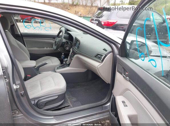 5NPD84LF9JH248964 2018 HYUNDAI ELANTRA Gray Vista interior delantera