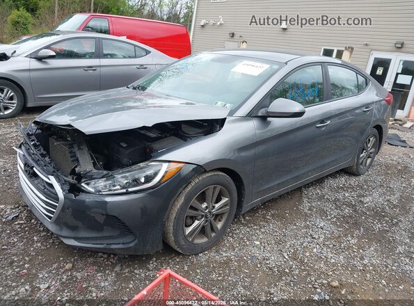 5NPD84LF9JH248964 2018 HYUNDAI ELANTRA Gray Vista tres cuartos delantera izquierda