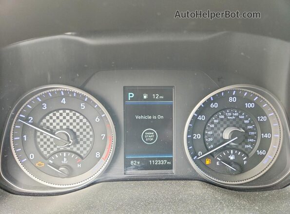 5NPD84LF9KH409346 2019 HYUNDAI ELANTRA Blue Vista del cuadro de instrumentos