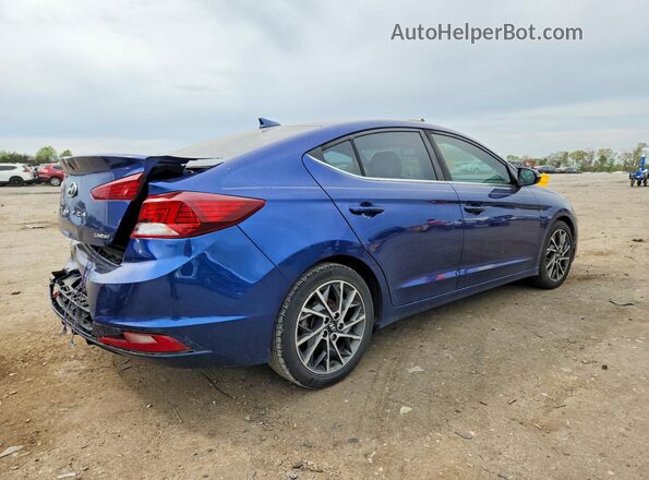 5NPD84LF9KH409346 2019 HYUNDAI ELANTRA Blue Trasero derecho