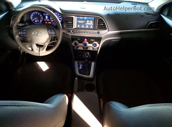 5NPD84LF9KH484788 2019 HYUNDAI ELANTRA Gray Вид панелі приладів