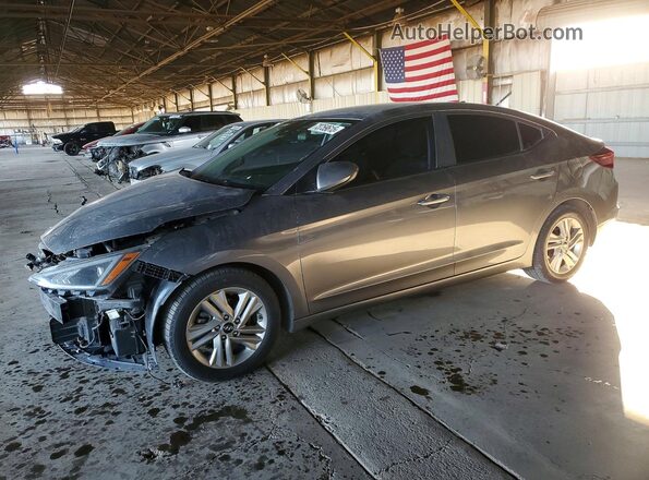 5NPD84LF9KH484788 2019 HYUNDAI ELANTRA Gray Передня ліва чверть
