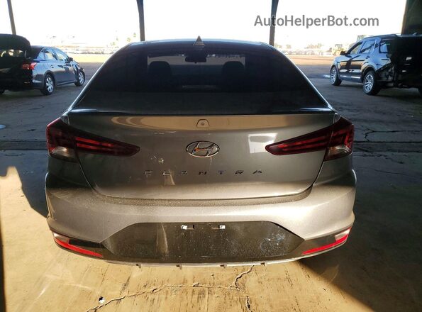 5NPD84LF9KH484788 2019 HYUNDAI ELANTRA Gray Вид ззаду