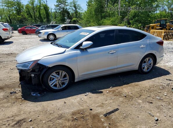 5NPD84LF9KH485391 2019 HYUNDAI ELANTRA Silver წინა მარცხენა ხედი სამი მეოთხედიდან