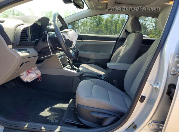 5NPD84LF9KH485391 2019 HYUNDAI ELANTRA Silver წინა სალონის ხედი