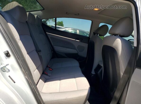 5NPD84LF9KH485391 2019 HYUNDAI ELANTRA Silver უკანა სავარძლების ხედი