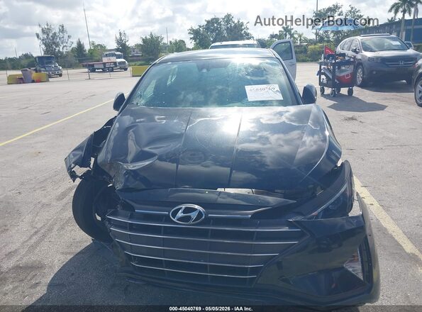 5NPD84LF9KH486718 2019 HYUNDAI ELANTRA Black Front view