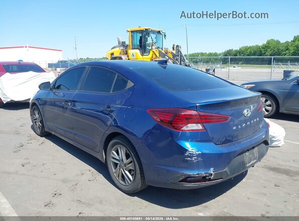 5NPD84LF9LH556266 2020 HYUNDAI ELANTRA Blue Trasero izquierdo