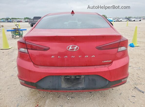 5NPD84LF9LH601626 2020 HYUNDAI ELANTRA Red Widok z tyłu