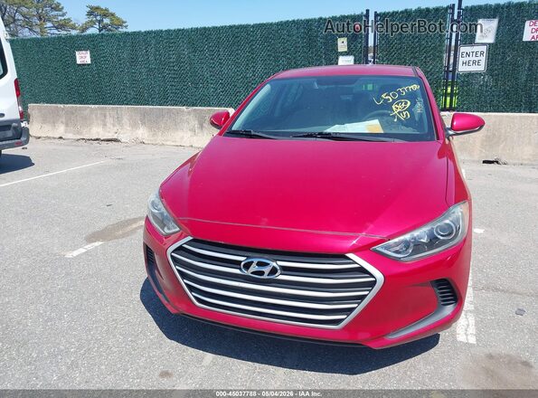 5NPD84LFXHH075949 2017 HYUNDAI ELANTRA Red Widok zestawu wskaźników