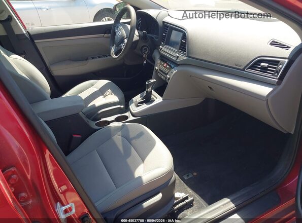 5NPD84LFXHH075949 2017 HYUNDAI ELANTRA Red Widok wnętrza z przodu