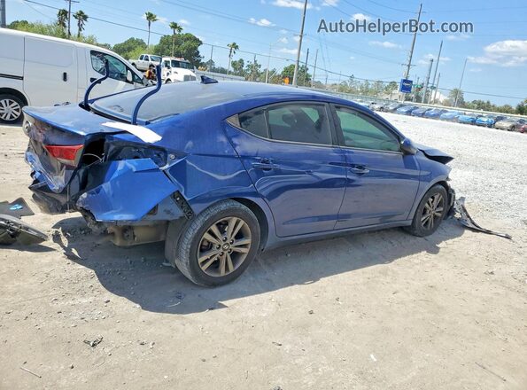 5NPD84LFXJH280936 2018 HYUNDAI ELANTRA Blue Trasero derecho