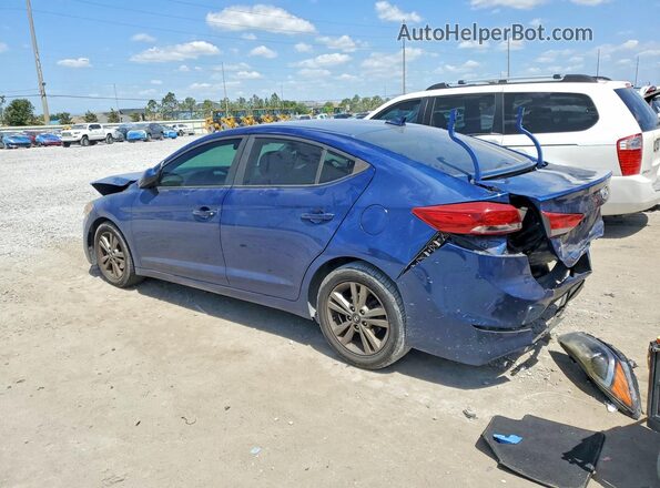 5NPD84LFXJH280936 2018 HYUNDAI ELANTRA Blue Trasero izquierdo